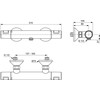 Ideal Standard Termostatinis dušo komplektas „Certherm T25“, atviras