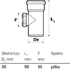 Kanalizacijos valymo įrenginys vidaus patalpoms Wavin Optima, 50 mm