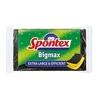 Tīrīšanas sūklis Spontex, melna/dzeltena