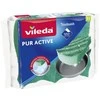 VILEDA PUR Active aukštos kokybės šveičianti kempinėlė, skirta subtiliems paviršiams valyti, tokia kaip teflonas, stiklas, porcelianas, akrilas, plienas, žalvaris ir chromas, 2 vnt.