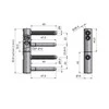 TKZ Lankstas durims Trio 15, 1.5 cm x 8.3 cm