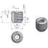 TKZ Sąvarža M6x12 mm pilka, 10 vnt.