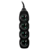 TRACER TRALIS44615 Prailginimo laidas PowerCord 3m 4 lizdai juodas