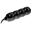 TRACER TRALIS44615 Prailginimo laidas PowerCord 3m 4 lizdai juodas