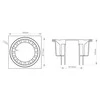 Trapas ACO 20×20 A15, ABS Plastikas