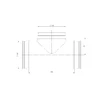 Ventiliatorius Trišakis EUROPLAST TCP120-120, be tarpinės, 90°