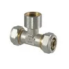 Tdm Brass Užveržiamas trišakis 1055. 1/2" x 16 mm. vidinis sriegis
