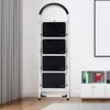 Haushalt 4 STEP STEEL LADDER BL-C104 Baltas