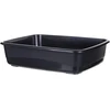 Kačių tualetas Ferplast Nip 10, juoda sp., atviras, 47 cm x 36 cm x 15 cm