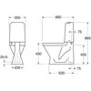 Villeroy &amp; Boch Nordic 3 pastatomas wc be sėdynės. vertikalus išvadas. 3/6 l. baltas