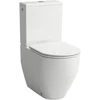Laufen Pro pastatomas unitazas. 360x650 mm. su SC sėdyne ir dangčiu. Slim (898966). baltas