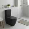 Masterjero Rinkinys kompaktowy WC Domoletti TOILET ARC WITH TANK Juodas Matinis