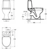 Ideal_Standa tualeto stovas Vidima Korona W908001. su dangčiu. 350x610 mm