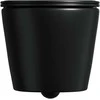 Miska WC Domoletti WC HUNG ME125-MB WITH COVER Juodas