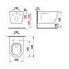 Jika Unitazas pakabinamas RIMLESS VTXCUBITO Baltas
