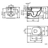 Masterjero TOILET ARC WALL HUNG Baltas