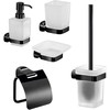 Domoletti AMALFI TOILET BRUSH HOLDER Matinis Juodas