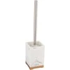 Tualetinis šepetys Domoletti Malaga BPO-2978-1F, auksinis/baltas, 9,5 cm x 37 cm x 9,5 cm