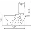 Kolo Bambi unitazo dubuo su dangčiu. 345 mm x 595 mm