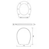 Unitazo dangtis Cersanit Koral S-10, 40 x 48 cm