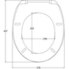 Deska bidetowa Domoletti TOILET SEAT DOMOLETTI YHUF-M01(T128)