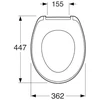Gustavsberg Unitazo dangtis SAVAL 8780S101, SOFT CLOSE