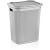 Ucsan Skalbinių dėžė Knitas M-079, 50 l, pilka sp., 43 cm x 34 cm