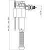 Vandens nuleidimo mechanizmas Ani Plast, 328 mm