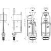 Ani_Plast Nuleidimo ir prileidimo mehanizmai Ani Plast WC3550C, 1/2''