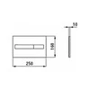 Laufen WC klavišas LIS Dual Flush, juodas matinis 8956617160001