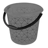 Ūkio kibiras Keeeper Polygon, 10 l, skaidrios/juodos spalvos.