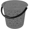 Buitinis kibiras Keeeper Polygon, 10 l, skaidri sp./juoda sp.