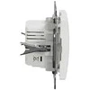 Schneider Electric Sedna Design, USB A+C 2.4A įkrovimo lizdas, baltas