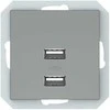 USB įkroviklis VILMA QR1000, pilkos spalvos