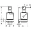 Hansgrohe Sieninis skysto muilo dozatorius AddStoris, bronzos