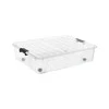 Daiktadėžė su ratukais Plast Team, 49 l, skaidri sp., 70.4 x 56 x 18.2 cm