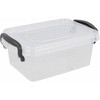 Storage box with lid. transparent. 13 x 8.5 x 5 cm