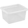 Dėžė su dangčiu Basic box Plast Team 52L permatoma