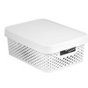 Daiktadėžė su dangčiu, daiktų saugojimo Curver Infinity Dots, 11 l, balta sp., 36 x 27 x 14 cm