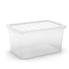Daiktadėžė su dangčiu, daiktų saugojimo Kis 8611000 0202, 50 l, skaidri sp., 58.5 x 39 x 30 cm