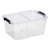 Uzglabāšanas kaste ar vāku Plast Team, 15 l, caurspīdīga, 39.4 x 29.5 x 18.5 cm