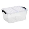 Uzglabāšanas kaste ar vāku Plast Team, 15 l, caurspīdīga, 39.4 x 29.5 x 18.5 cm
