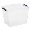 Daiktadėžė su dangčiu Plast Team, 30 l, skaidri sp., 43 x 33 x 30 cm