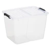 Daiktadėžė su dangčiu Plast Team, 30 l, skaidri sp., 43 x 33 x 30 cm
