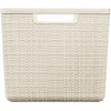 Daiktadėžė CURVER JUTE, 20 l, kreminė, 36×28×23 cm