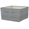 Domoletti BOXSTORAGE 30X30X15 CM Pilkas TEXTILE