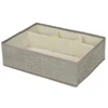 Domoletti BOXSTORAGE 4 GRID 33X23.5X9CM BEIGE TEX