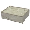 Domoletti BOXSTORAGE 16 GRID 35X27X9CM BEIGE TEXT