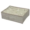 Domoletti BOXSTORAGE 16 GRID 35X27X9CM BEIGE TEXT