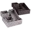 DĖŽUTĖS STOR DOMOLETTI 3 VNT. 26X26X9CM PILKA